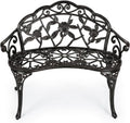 Sundale Antique Rose Cast Aluminum Bench
