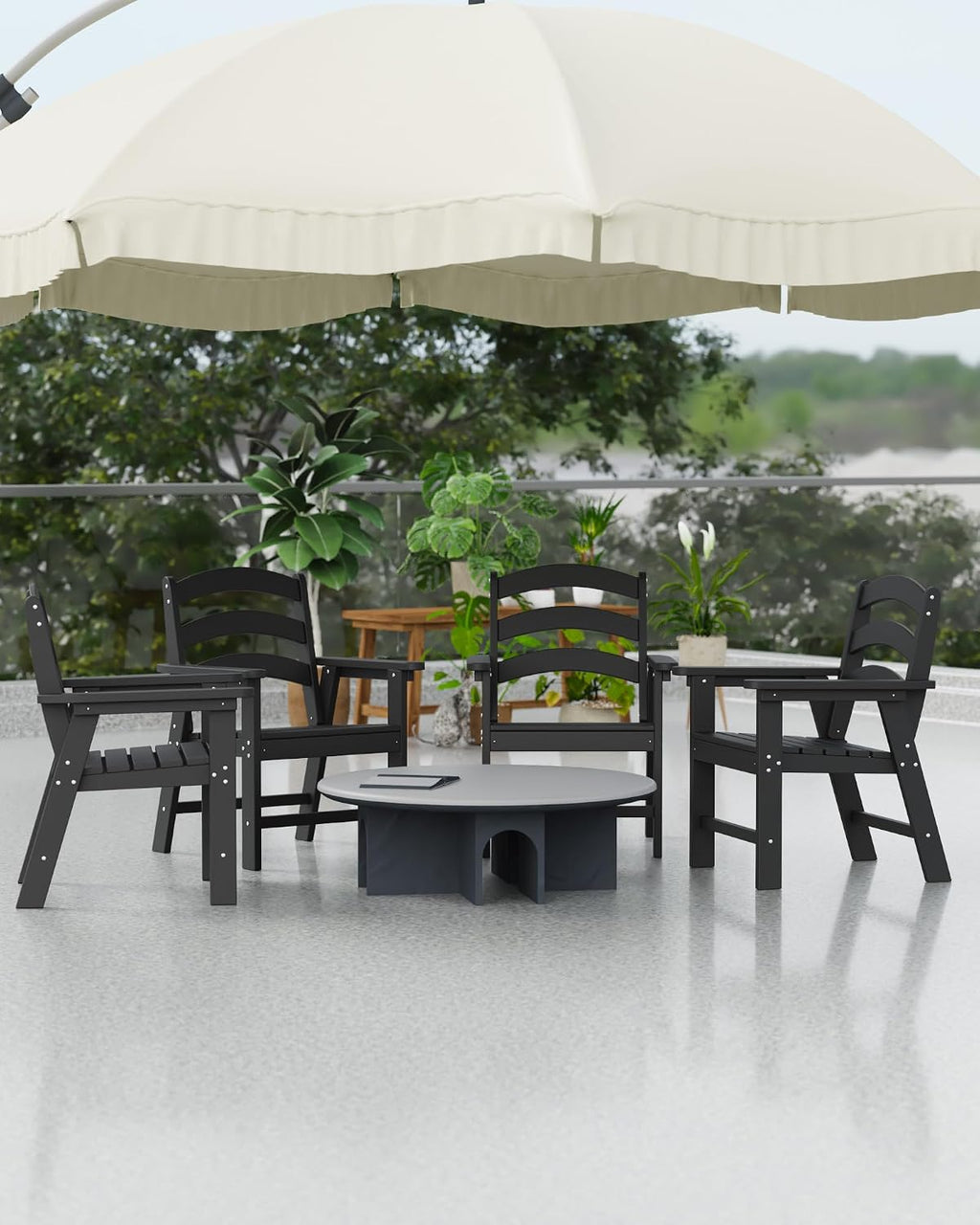 HDPE All Weather Patio Dining Chair