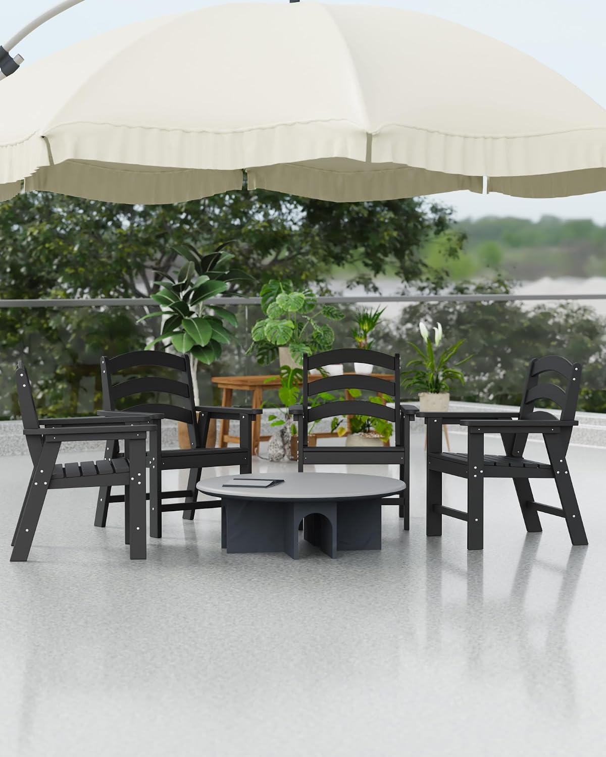 HDPE All Weather Patio Dining Chair