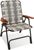 Portable Steel Frame Folding Lawn Chair