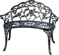 Cast Aluminum Double Seat Patio Bench