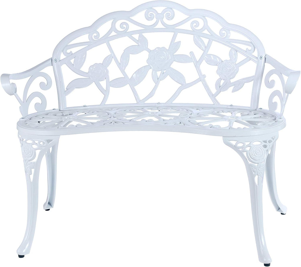 Cast Aluminum Double Patio Bench