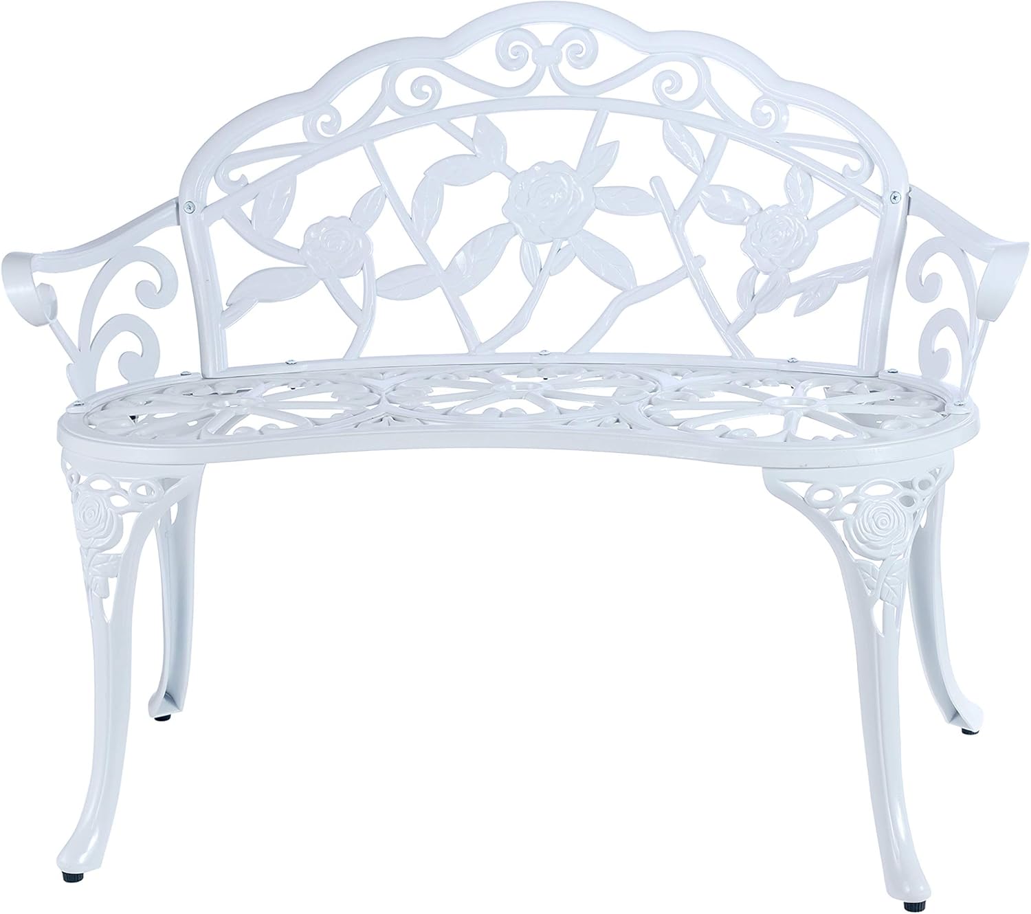 Cast Aluminum Double Patio Bench