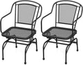 Tangkula 2 Pack Metal Rocking Chairs