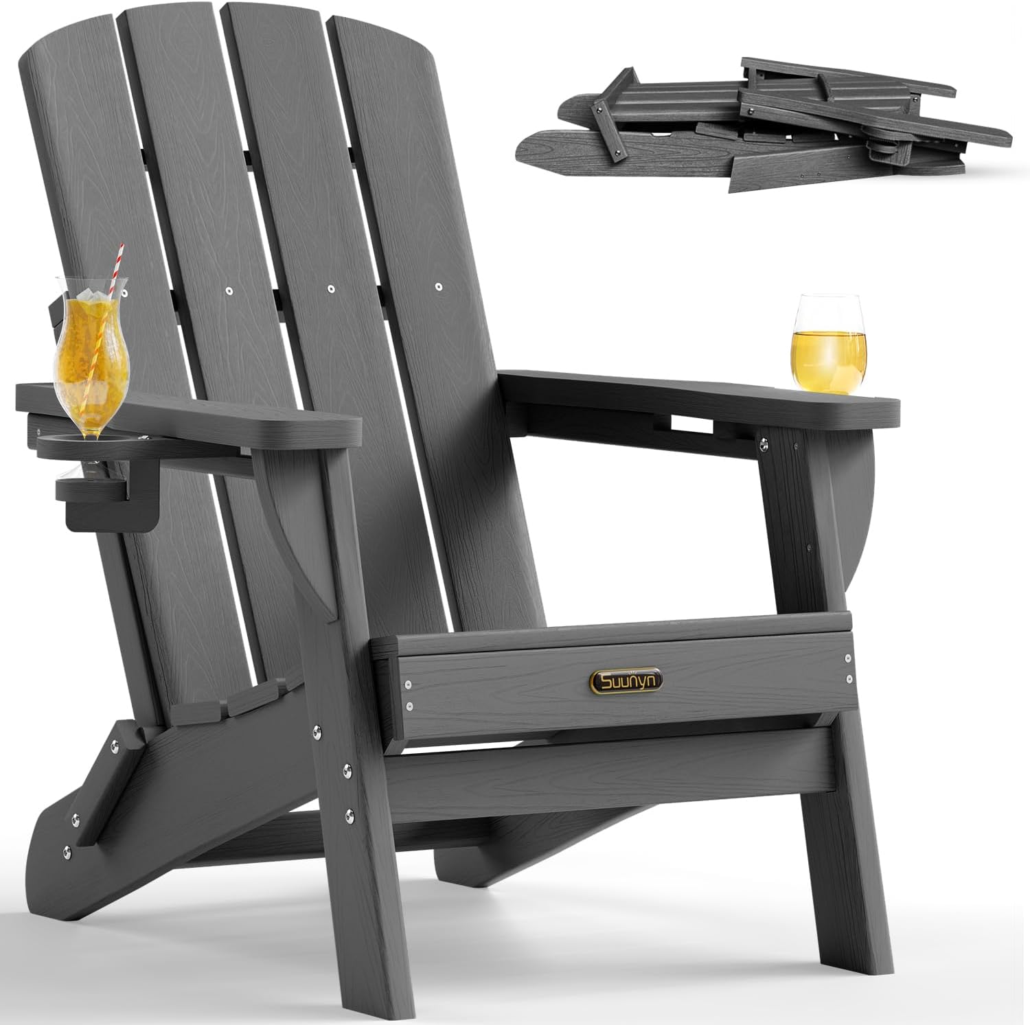 HDPE Folding Adirondack Chair