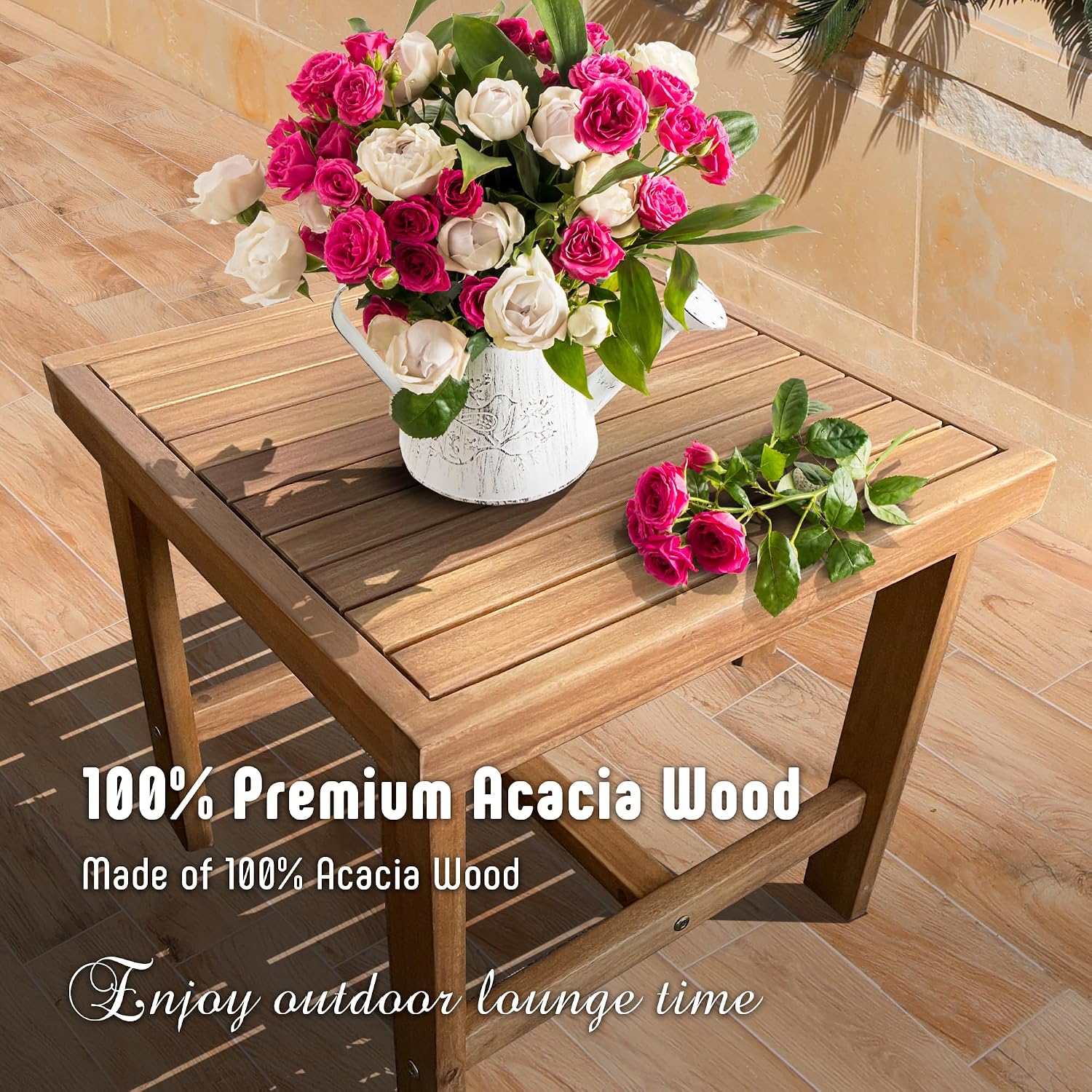 Werph 3 Piece Acacia Wood Patio Set