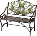 Metal Arched Back Garden Bench