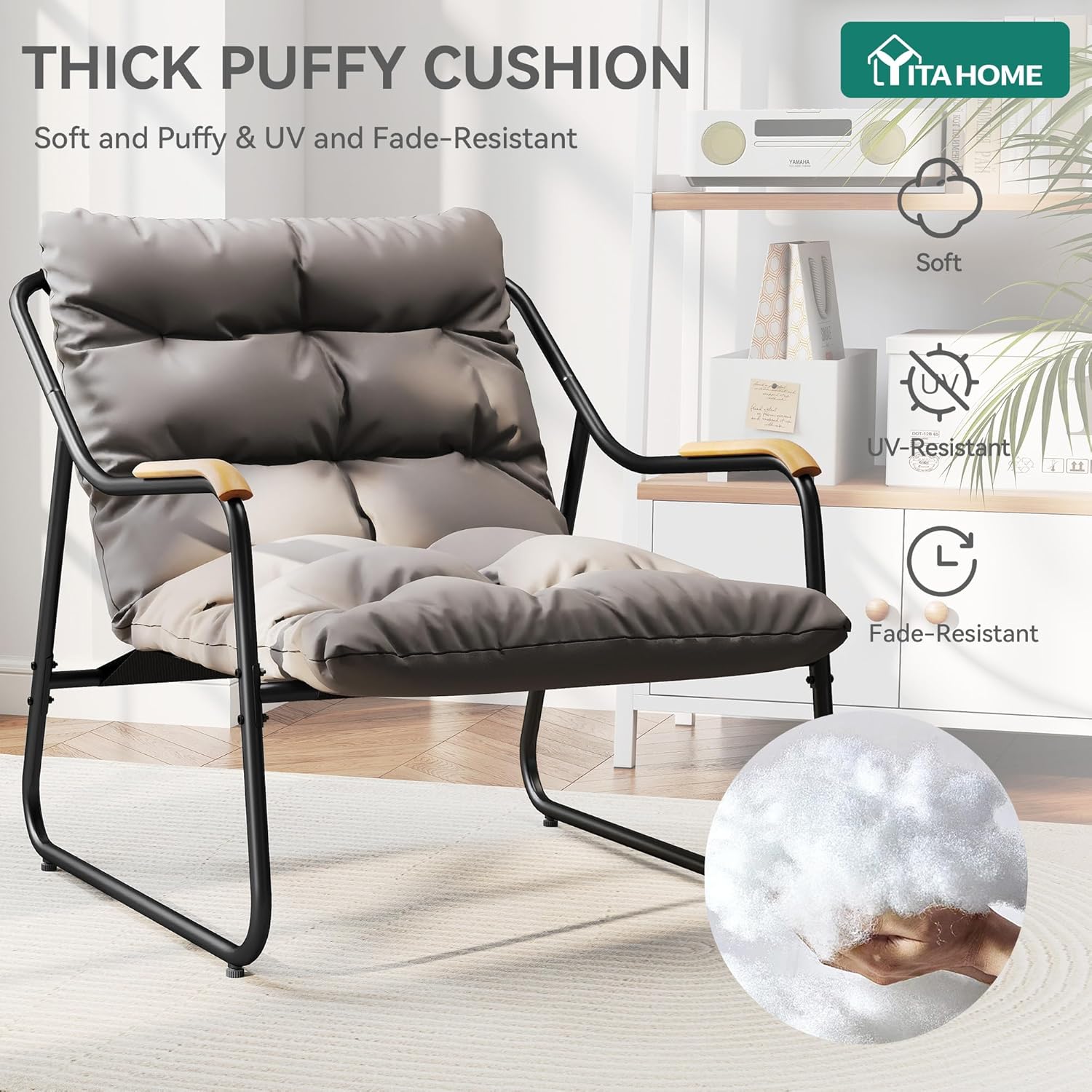 YITAHOME Oversized Papasan Lounge Chair