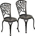 DWVO 2 Pack Cast Aluminum Patio Chairs