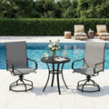 TLSUNNY 2 Pack 360° Swivel Patio Chairs