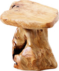 Natural Cedar Stump Wooden Side Table