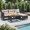 Greesum 3-Piece Wicker Sofa Set