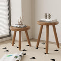 Solid Rubber Wood 2-Piece Plant Stand Set