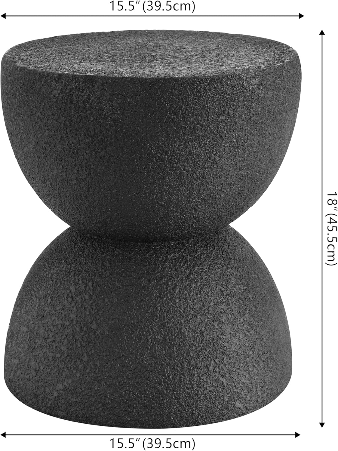 JONATHAN Y Hourglass Outdoor Side Table