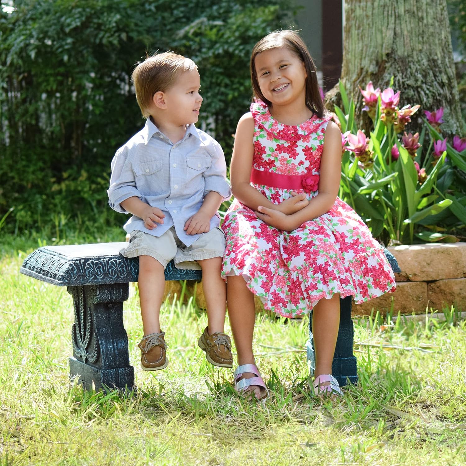 Fiberclay Lightweight Garden Bench