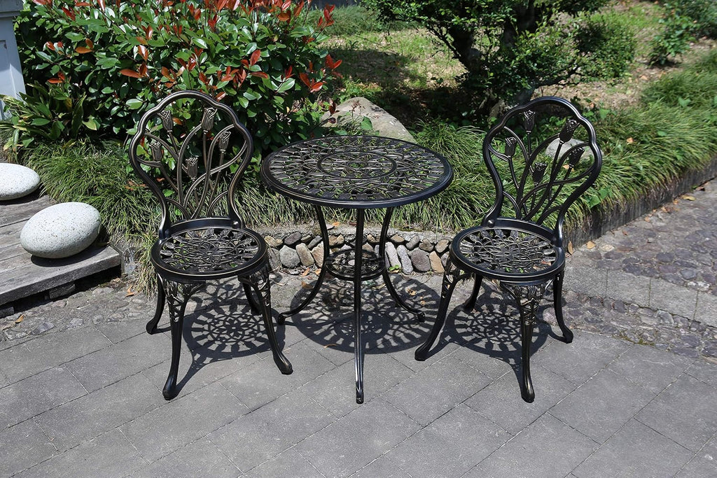 C/G 3 Piece Cast Aluminum Bistro Set