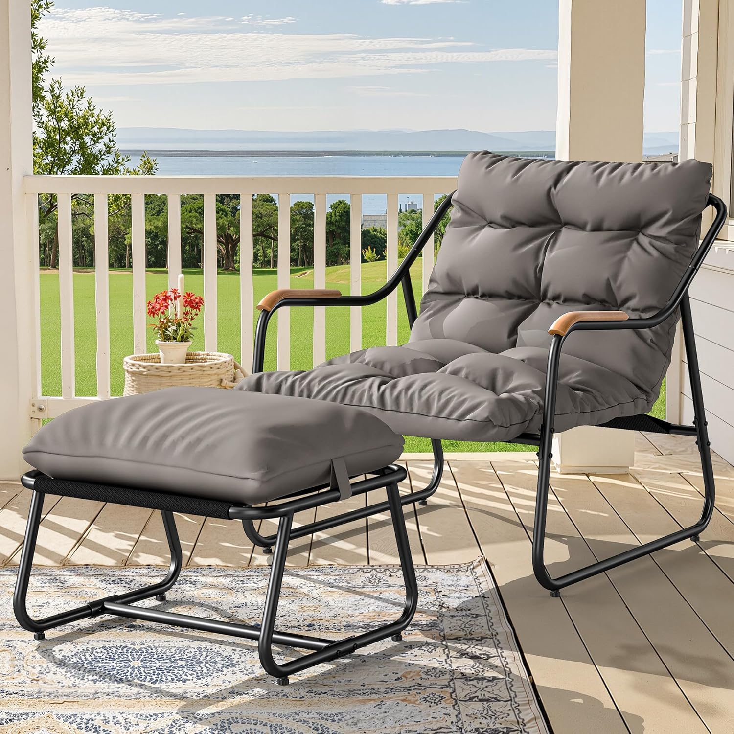 YITAHOME Oversized Papasan Lounge Chair