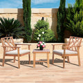 Werph 3 Piece Acacia Wood Patio Set